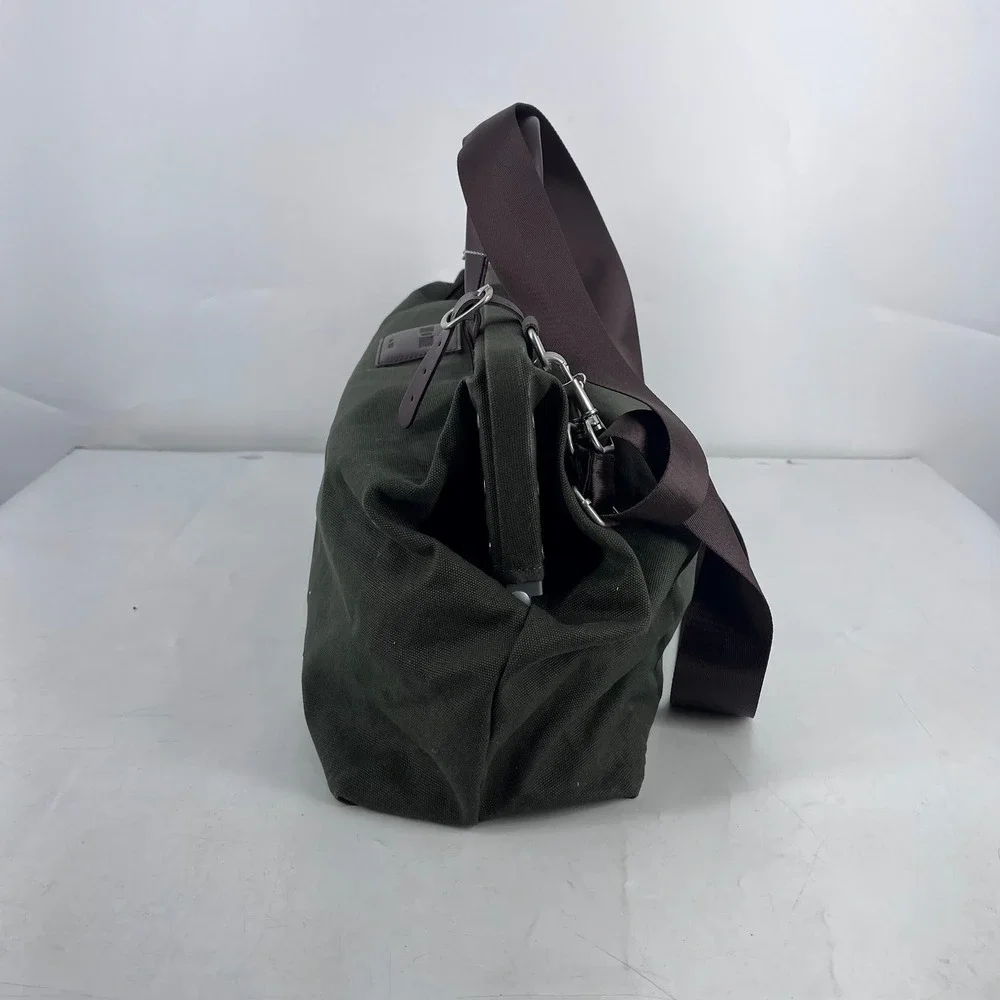Line of Trade No. 0312 Olive Green Canvas Doctor Bag Weekender Duffel Strap